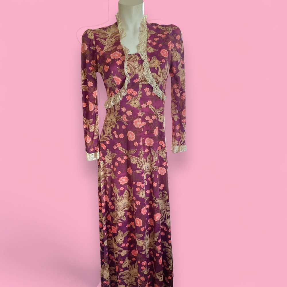 Vintage Floral Maxi Dress